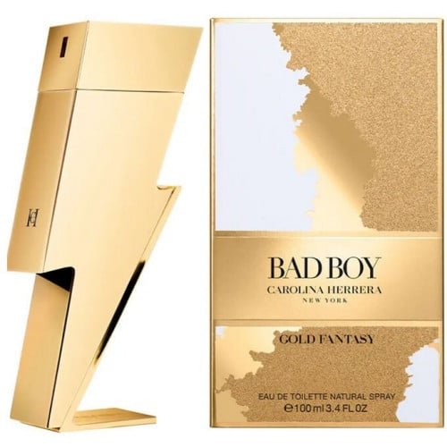 عطر كارولينا هيريرا باد بوي قولد فانتاسي الرجالي او دو تواليت 100مل Carolina Herrera Bad Boy Gold Fantasy Eau de Toilette 100ml