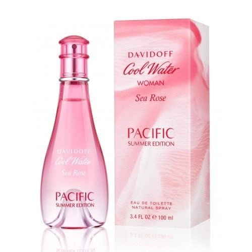 عطر دافيدوف كول ووتر سي روز باسيفيك ايديشن النسائي تواليت 100مل Davidoff Cool Water Sea Rose Pacific Summer Edition for Women de Toilette